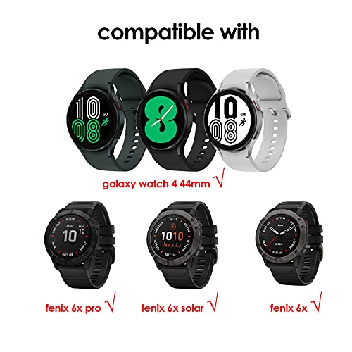 KIMILAR [4 Pcs] Pantalla Compatible con Garmin Fenix 6 /Fenix 6 Pro/Solar/Sapphire/Vivomove HR Protectores de Pantalla (No para Fenix 6S/6S Pro/6X), Cristal Templado Protector para Fenix 6