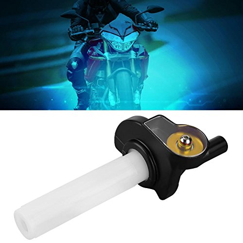 KIMISS Puños del acelerador del acelerador de giro, 22mm Apretones visuales del acelerador de la motocicleta Manija del acelerador de gas Twist para 50cc-160cc ATV Dirt Bike(naranja)