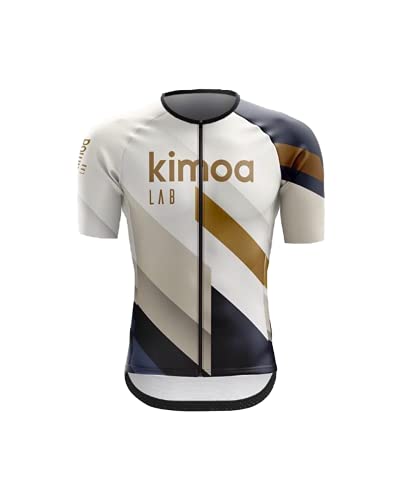 KIMOA - Maillot Ciclismo, Adultos Unisex, Estándar, gráfica Multicolor, M (Lab 04)