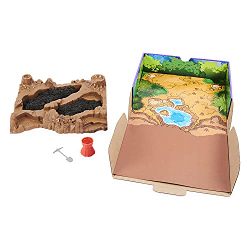 Kinetic Sand 6055874 Dino Dig Juego con 10 Huesos Ocultos de Dinosaurio para Descubrir, para niños de 6 años en adelante