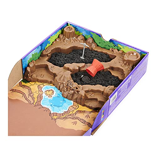 Kinetic Sand 6055874 Dino Dig Juego con 10 Huesos Ocultos de Dinosaurio para Descubrir, para niños de 6 años en adelante