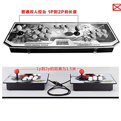 King Bomb Tipo de separacion Pandora's Box 6S, 2200 en 1 Consola de Juegos, 1280 * 720 Doble Consola HD Arcade de Madera, personalización de Botones de Soporte y Juegos multijugador