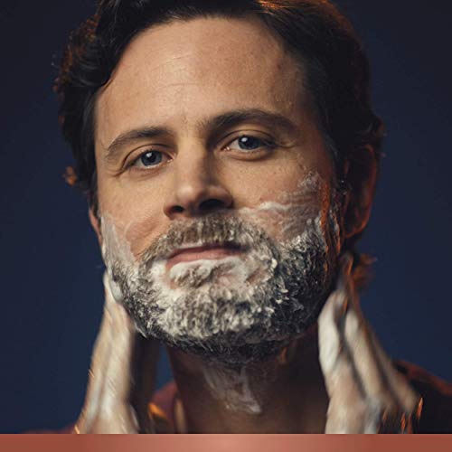 King C. Gillette Máquina de Afeitar para Cuello, Hojas de Acero Inoxidable + 3 Cuchillas de Recambio + Gel de Afeitar + Gel Limpiador para Barba y Rostro + Aceite para Barba + 1 Peine + Soporte