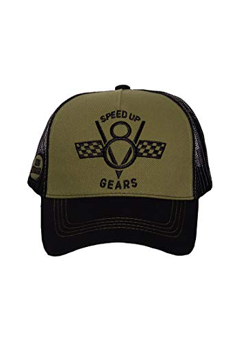 King Kerosin Speed Up Gears Gorra de béisbol, Olivgrün, Einheitsgröße para Hombre