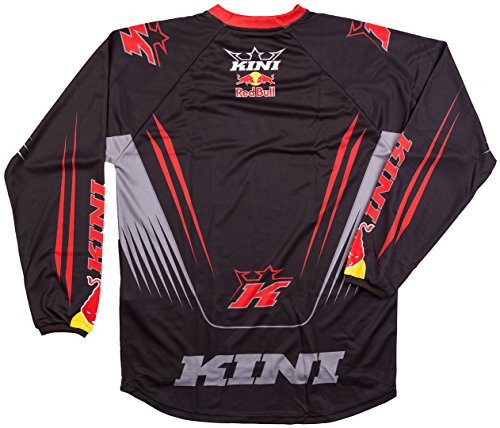 KINI 3L4016082 Equipamiento Piloto con Casco, Pantalon, Camiseta y Guantes, Talla S, Negro