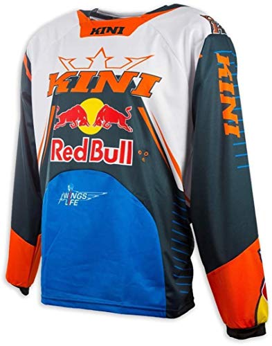 KINI 3L4017083 Equipamiento Piloto con Casco, Pantalon, Camiseta y Guantes, Talla M, Azul