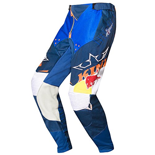 KINI 3L4017105 Equipamiento Piloto con Casco, Pantalon, Camiseta y Guantes, Talla XL/36, Azul