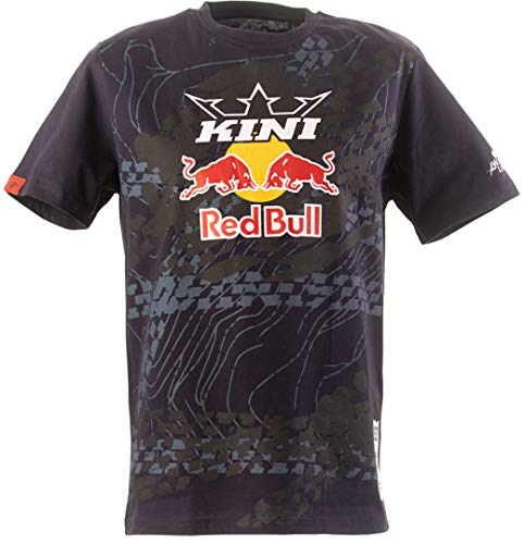 KINI Red Bull Herren T-Shirt Topography Tee, Night Sky - Dunkelblau, S, 3L102117