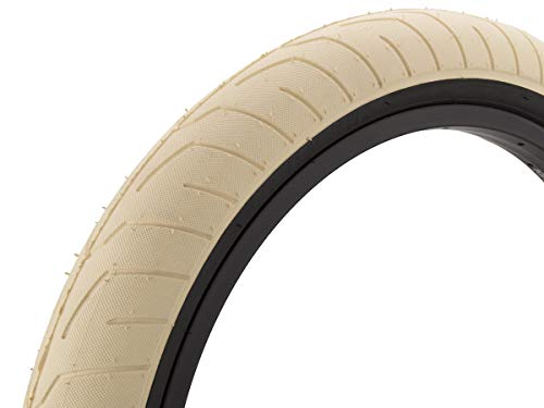Kink Bikes Neumáticos Sever BMX, color crema/negro, 2,40 pulgadas