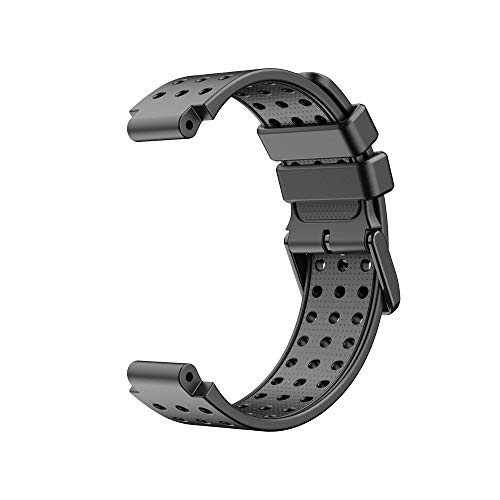 KINOEHOO Correas para relojes Compatible con Garmin Approach S20/Forerunner 220 230 235 630 620 735 Pulseras de repuesto.Correas para relojesde siliCompatible cona.