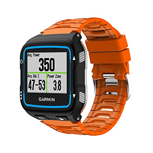 KINOEHOO Correas para relojes Compatible con Garmin Forerunner 920XT Pulseras de repuesto.Correas para relojesde silicona.(naranja)