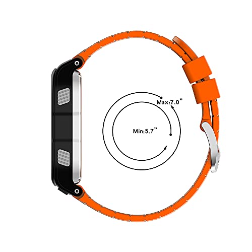 KINOEHOO Correas para relojes Compatible con Garmin Forerunner 920XT Pulseras de repuesto.Correas para relojesde silicona.(naranja)