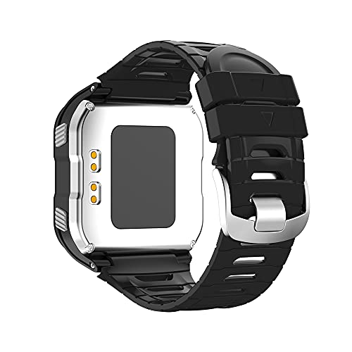 KINOEHOO Correas para relojes Compatible con Garmin Forerunner 920XT Pulseras de repuesto.Correas para relojesde silicona.(negro)