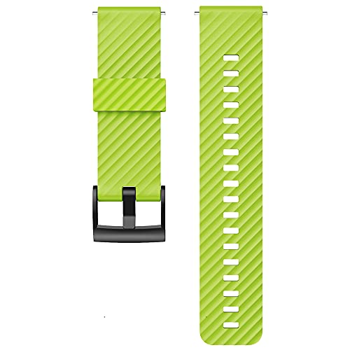 KINOEHOO Correas para relojes Compatible con Suunto 7/9/9 baro/D5/spartan sport Pulseras de repuesto.Correas para relojesde silicona.(verde)