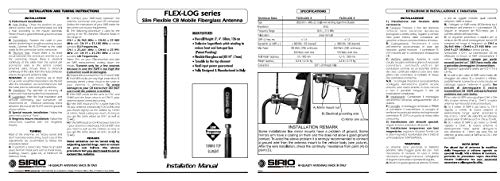 Kit CB Sirio KIT1B FLEX-LOG 3, base 3/8", base magnética