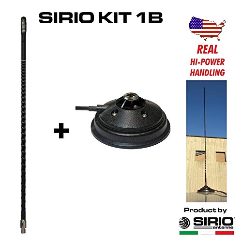Kit CB Sirio KIT1B FLEX-LOG 3, base 3/8", base magnética