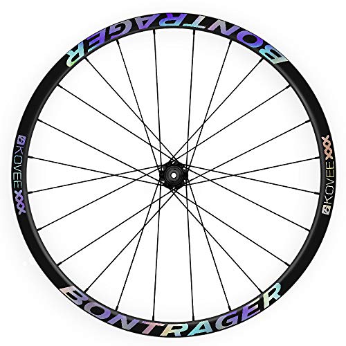 Kit Completo DE Pegatinas para Llantas BICICLIETA 29 “ BONTRAGER KOVEE XXX 2020 WH07 HOLOGRÁFICO ARCOÍRIS