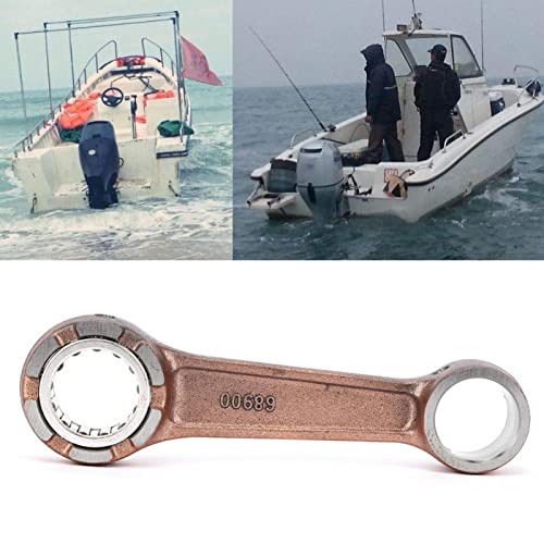 Kit de biela, kit de biela para motor de barco, apto para motor fueraborda de 30 CV 689-11650-00, aleación de acero, motor fueraborda, biela, eje del cigüeñal, tapón, rodamiento de rodillos de aguja