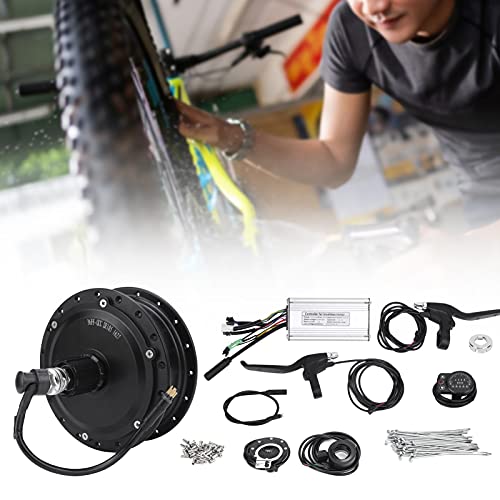 Kit de conversión de bicicleta eléctrica, KT-900S sin ruido 36V 500W Kit de motor de cubo de rueda trasera Kit de motor de cubo de bicicleta eléctrica para rueda de 12G(Radios de 20 pulgadas 12G)