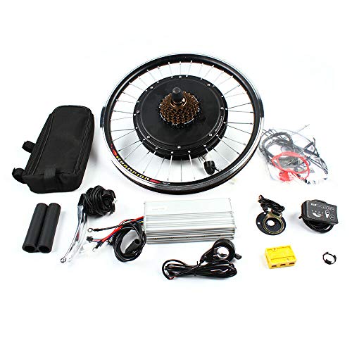 Kit de conversión para bicicleta eléctrica de 20 pulgadas, 36 V/48 V, rueda delantera y trasera, motor de conversión de bicicleta eléctrica (48 V 1000 W rueda trasera)