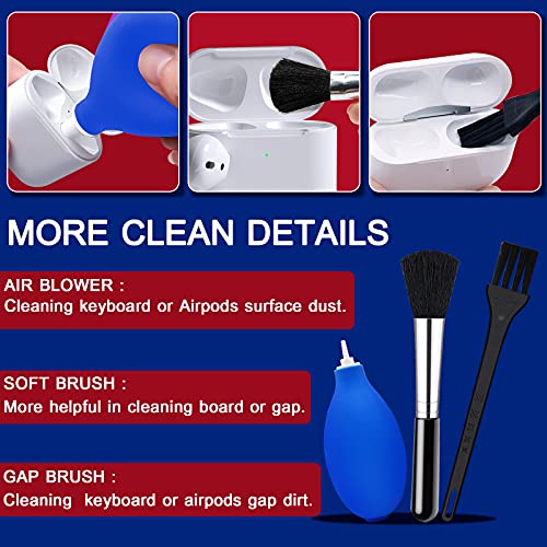 Kit de limpieza para iPhone, kit de limpieza para Airpod, kit de limpieza con toallitas de pantalla y hisopos, kit de toallitas de limpieza de pantalla para teléfono portátil, kit limpiador de iPhone