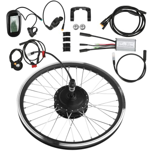 Kit de Motor de Cubo de Bicicleta Eléctrica de Rueda Delantera o Trasera, Kit de Conversión de Bicicleta Eléctrica Profesional para Modificación de Bicicleta para Bicicleta de Montaña(Precursor)