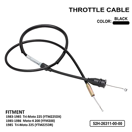 Kit de reparación de cable de acelerador de repuesto para motocicleta Ya-ma-ha YTM225DX YFM200 YTM225DR