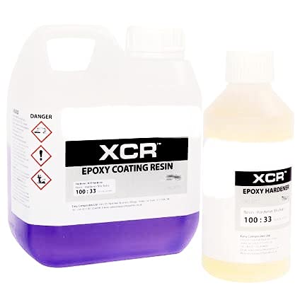 Kitcarbono Resina Epoxi Profesional XCR UltraClear Transparente UV 1kg