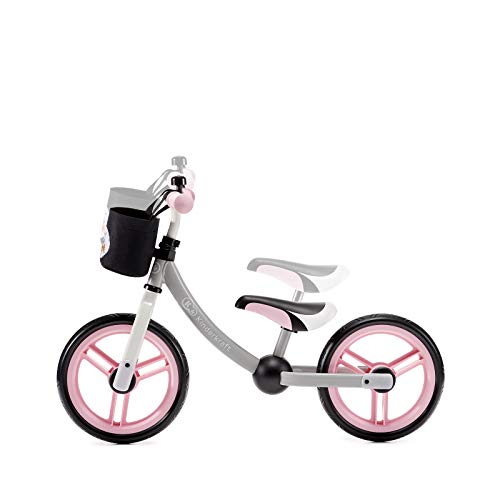 kk Kinderkraft Bici sin Pedales 2WAY Next, Cuadro Bajo, Sillín Blando, Unisex-Baby, Rosa, 86 x 38 x 62