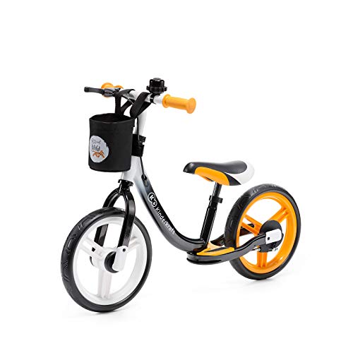 kk Kinderkraft Bicicleta sin Pedales SPACE, Sillín Ajustable, con Freno, Naranja