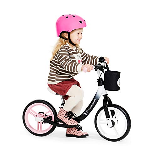kk Kinderkraft Bicicleta sin Pedales Space, Sillín Ajustable, con Freno, Negro, Unisex bebé, 86 x 38 x 62