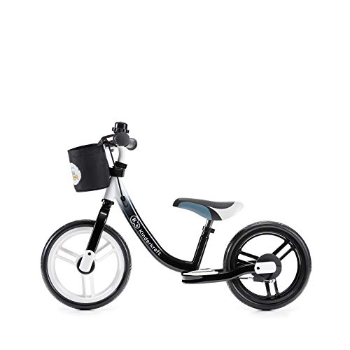 kk Kinderkraft Bicicleta sin Pedales Space, Sillín Ajustable, con Freno, Negro, Unisex bebé, 86 x 38 x 62