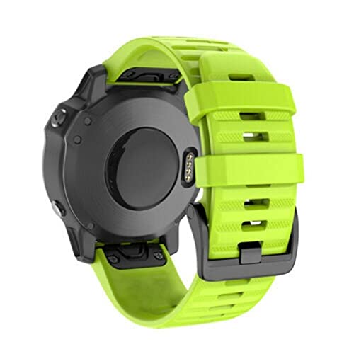 KKFA 26 22 2 0mm Correa de Reloj de Reloj for Garmin Fenix ​​6X 6 6s Pro 5S Plus 935 3 Hora Mire la Correa de Banda de muñeca de Silicona de liberación rápida.