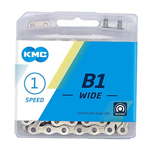 KMC B1 Wide Cadena, Unisex, Plata, 112 Link