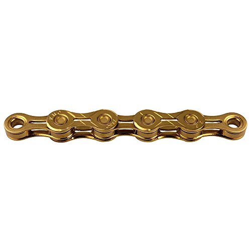  KMC Chain X-11-EL Cadena Estrecha, Unisex Adulto, Oro, 114 eslabones