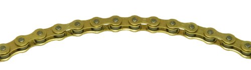  KMC Chain Z510 Cadena Ancha, Unisex Adulto, Oro, 112 eslabones