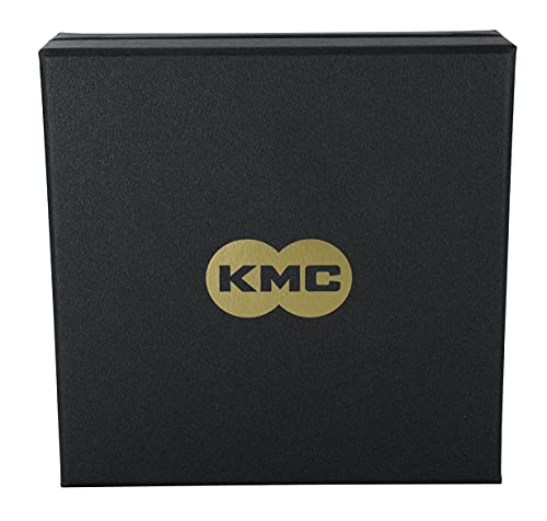 KMC DLC 12 Chain Black/Blue Cadena, Unisex, Negro y Azul, 1/2” x 11/128”