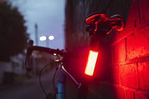 Kngo Mid Cobber Rear 10.75653, Luz de bicicleta, Iluminación trasera, LED 170 lm, Rojo/Negro
