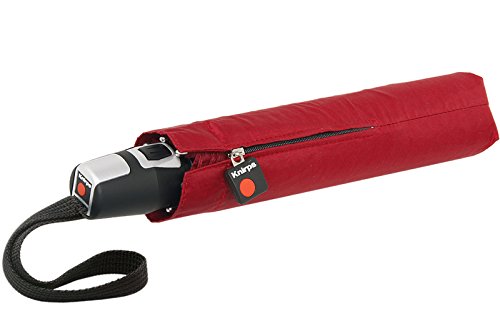 Knirps T2 Duomatic - Paraguas Abierto y Cerrado, Unisex Adulto, 878-150, Rojo, Talla única