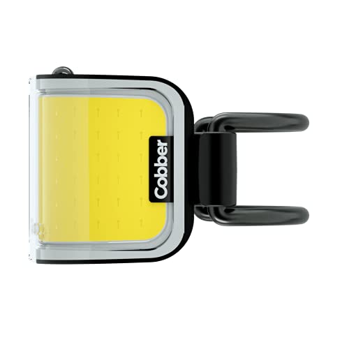 Knog Big Cobber Twinpack 10.75657, Luces de bicicleta, Iluminación frontal y trasera, LED 110 & 50 lm, Amarillo/Negro y Rojo/Negro