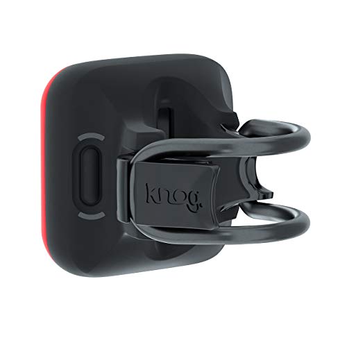 Knog Blinder Rear Square - Iluminación Trasera para Adulto, Unisex, Color Negro, Talla única