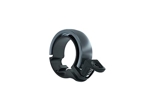 Knog Fahrradklingel Oi Classic Large 23,8-31,8 mm, Schwarz Grau, KNCL