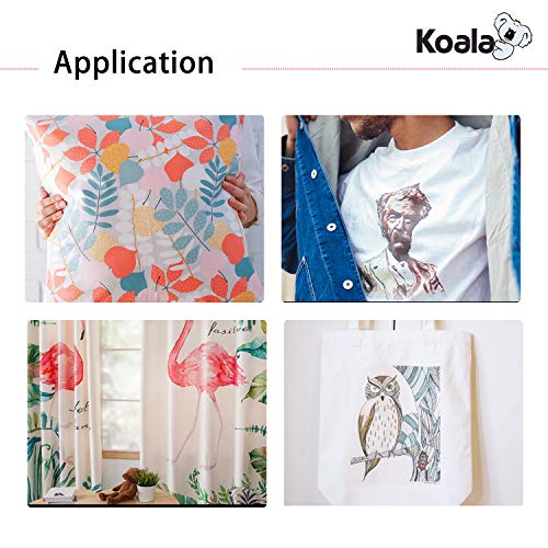 KOALA Papel de transferencia de tinta para camisetas de blancas y claras, 20 hojas, A4