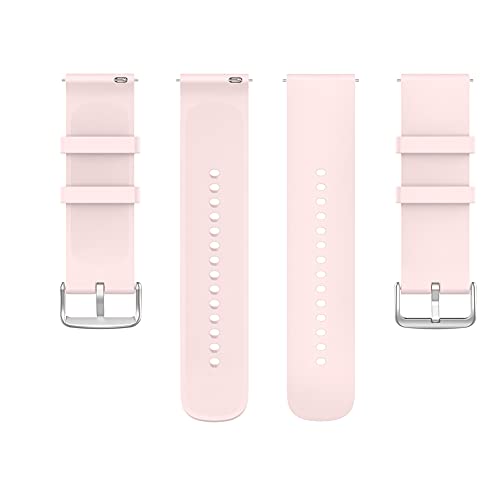 Kobmand Compatible con Correa Amazfit GTR 42mm,Correa De Reloj De Repuesto de Silicona de 20 mm para Amazfit Bip S/Bip Lite/GTS/GTR 42mm (Rosado)