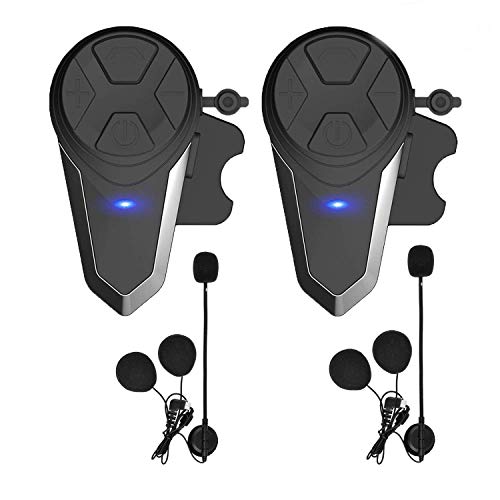KOEITT - Auriculares Bluetooth para Motocicleta, BT-S3, 1000 m, para Motos de Nieve, Motocicletas, Sistema de comunicación Bluetooth, intercomunicador de esquí, hasta 3 Conductores
