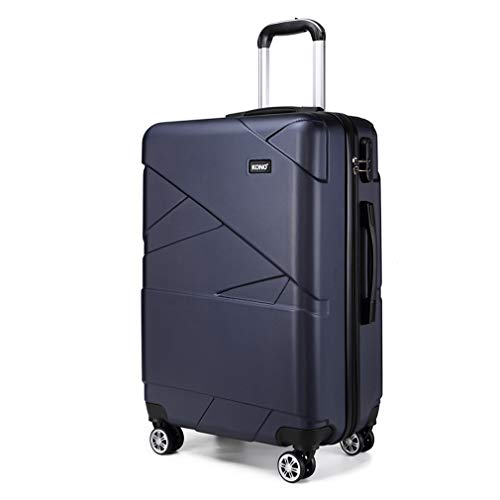 Kono Maleta de Cabina de 20 Pulgadas, superligera, de PC rígido, maletín de Viaje con 4 Ruedas(57 cm, Azul Marino)