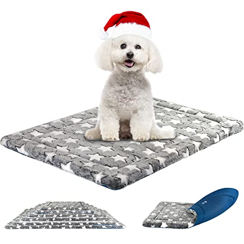 KROSER Almohadilla para Perros Colchoneta Reversible Colchón para Mascotas Elegante 61 cm Almohadilla de Esponja de Alta Densidad Lavable a Máquina Cama para Perros Pequeños y Gatos de hasta 11kg