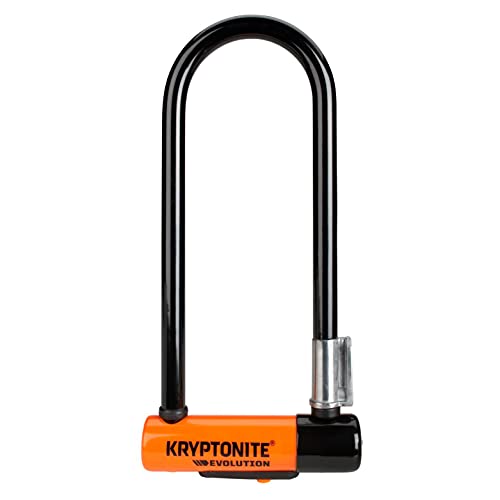 Kryptonite (002086/001003 ANTIRROBO U Evolution Mini-9 w/FLEXFRAME-U Bracket (83x241) Naranja Candado, Calidad, x, x