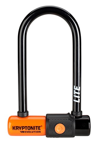 Kryptonite Evolution LITE Mini-6 (7x15, 2cm) Cerradura de bicicleta, naranja, 7 x 15.2 cm