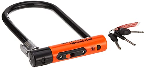 Kryptonite New-U - Evolution Antirobbo para Bicicleta, Motocicleta, Naranja, 10 x 22,9 cm